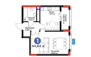 Продажа 1-комнатной квартиры, 45 м² - Продажа квартир в новостройках Астаны - страница 14