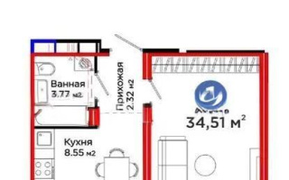 Продажа 1-комнатной квартиры, 34.5 м², пр. Улы Дала, дом  14 стр - Продажа квартир в Астане