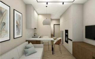 Продажа 1-комнатной квартиры, 26.6 м², ул. Сыбызгы, дом  100 стр - Продажа  однокомнатных квартир в новостройках Алматы с фото