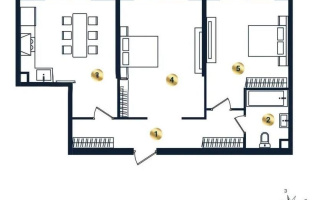Продажа 2-комнатной квартиры, 69.86 м², ул. Сыбызгы, дом  100 стр - Продажа квартир в Алматы без посредников
