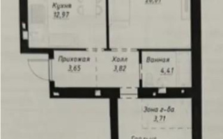 Продажа 2-комнатной квартиры, 67.48 м², ул. Калдаякова, дом  12/1 - Продажа квартир в Астане