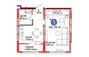 Продажа 1-комнатной квартиры, 35 м², ул. С-902, дом  8 - Продажа  однокомнатных квартир в Астане с фото