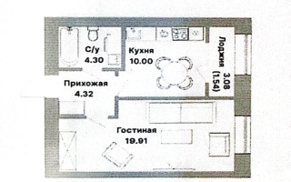 Продажа 1-комнатной квартиры, 40.7 м², пр. Тауелсыздык, дом  25/1 стр - Продажа квартир в новостройках Астаны с фото