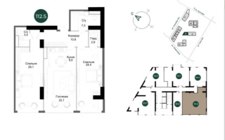 Продажа 3-комнатной квартиры, 112.5 м² - Продажа трехкомнатных квартир от собственников в Алматы