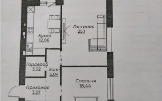 Продажа 2-комнатной квартиры, 74 м², ул. Сызганова, дом  1/1 - Продажа квартир в новостройках Астаны