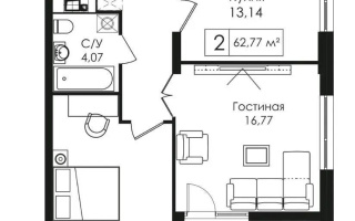Продажа 2-комнатной квартиры, 63 м², пр. Улы Дала, дом  25 - Продажа  двухкомнатных квартир в новостройках Астаны