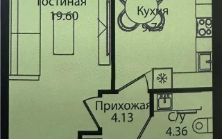 Продажа 1-комнатной квартиры, 39.3 м², ул. Е-15, дом  16 - Продажа  однокомнатных квартир в Астане