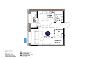 Продажа 1-комнатной квартиры, 33.25 м² - Продажа квартир в новостройках Астаны - страница 32