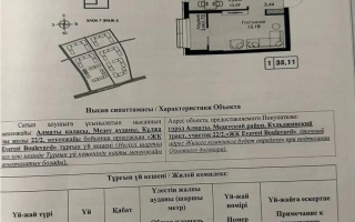 Продажа 1-комнатной квартиры, 35.11 м² - Продажа однокомнатных квартир в монолитно-каркасном доме в Алматы