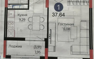 Продажа 1-комнатной квартиры, 37.64 м², ул. Казыбек би, дом  41/1 - Продажа  однокомнатных квартир в новостройках Астаны без посредников