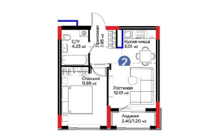 Продажа 2-комнатной квартиры, 37 м² - Продажа квартир в Астане без посредников