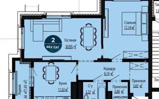 Продажа 2-комнатной квартиры, 66.8 м², пр. Тауелсыздык, дом  23/1 - Продажа квартир в Астане с фото