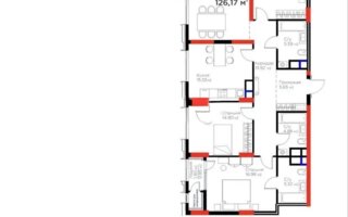 Продажа 4-комнатной квартиры, 126.17 м² - Продажа четырехкомнатных квартир в блочном доме в Астане