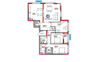 Продажа 4-комнатной квартиры, 154 м²