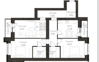 Продажа 3-комнатной квартиры, 89.1 м² - Продажа квартир в Астане в р-не Сарайшык