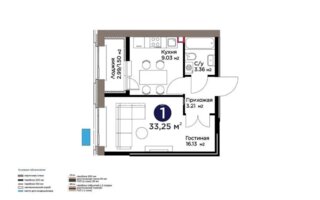 Продажа 1-комнатной квартиры, 33.25 м² - Продажа квартир в новостройках Астаны - страница 32