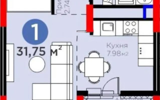 Продажа 1-комнатной квартиры, 32 м², пр. Туран, дом  57а - Продажа квартир в Астане
