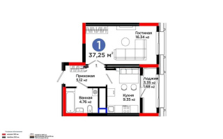 Продажа 1-комнатной квартиры, 37.25 м² - Продажа квартир в Астане - страница 46