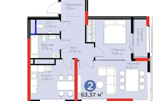 Продажа 2-комнатной квартиры, 63.37 м² - Продажа квартир в Астане - страница 11
