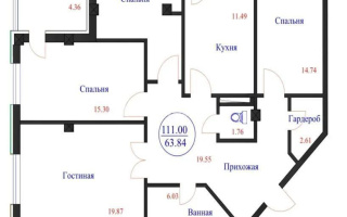 Продажа 4-комнатной квартиры, 111 м², ул. Е-128, дом  5 стр - Продажа  четырехкомнатных квартир в Астане без посредников с фото