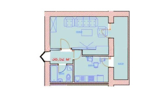 Продажа 1-комнатной квартиры, 38.52 м², ул. А-52, дом  8 - Продажа  однокомнатных квартир в новостройках Астаны без посредников