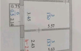 Продажа 2-комнатной квартиры, 45 м² - Продажа двухкомнатных квартир в панельном доме в Астане