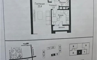 Продажа 1-комнатной квартиры, 38.8 м², пр. Рыскулова, дом  2б/2 - Продажа  однокомнатных квартир в новостройках Алматы с фото