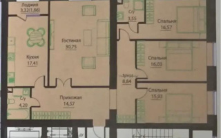 Продажа 4-комнатной квартиры, 129.51 м², пр. Тауелсыздык, дом  25/2 - Продажа  четырехкомнатных квартир в Астане без посредников