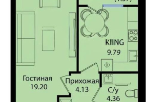 Продажа 1-комнатной квартиры, 39 м², ул. Е-15, дом  16 - Продажа  однокомнатных квартир в новостройках Астаны