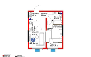 Продажа 2-комнатной квартиры, 42.44 м² - Продажа квартир в Алматы - страница 2