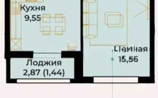 Продажа 1-комнатной квартиры, 39.1 м², ул. А-102, дом  11/2 - Продажа квартир в новостройках Астаны с фото