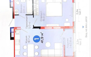 Продажа 1-комнатной квартиры, 41.9 м², ул. С-902, дом  8 - Продажа  однокомнатных квартир в Астане