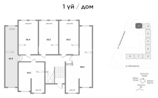 Продажа 2-комнатной квартиры, 43.9 м², мкр-н Шугыла, дом  340/5а стр - Продажа квартир в Алматы