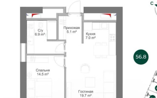 Продажа 2-комнатной квартиры, 57 м² - Продажа домов, коттеджей в Карагандинской области