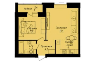 Продажа 2-комнатной квартиры, 48 м², ул. Толе би, дом  1 стр - Продажа  двухкомнатных квартир в Астане