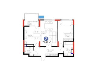 Продажа 2-комнатной квартиры, 80 м² - Продажа двухкомнатных квартир от собственников в Астане - страница 24