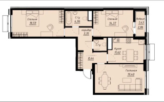 Продажа 3-комнатной квартиры, 85.96 м², ул. Е-430, дом  1 стр - Продажа квартир в новостройках Астаны без посредников с фото
