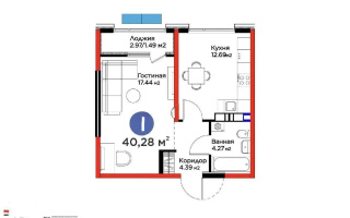Продажа 1-комнатной квартиры, 40.28 м² - Продажа  однокомнатных квартир в Алматы без посредников