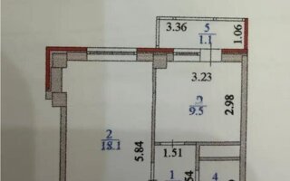 Продажа 1-комнатной квартиры, 35.5 м²