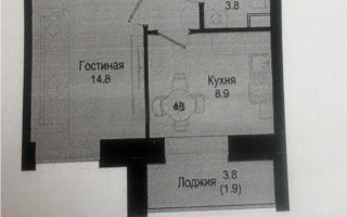 Продажа 1-комнатной квартиры, 33.3 м² - Продажа однокомнатных квартир в р-не Нура Астаны