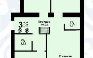 Продажа 3-комнатной квартиры, 76 м², ул. Муканова, дом  51 стр - Продажа квартир в Караганде
