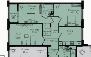 Продажа 3-комнатной квартиры, 91 м², пр. Улы Дала, дом  29/1 - Продажа квартир в Казахстане