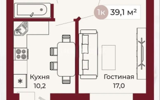 Продажа 1-комнатной квартиры, 39 м² - Продажа однокомнатных квартир от собственников в Караганде