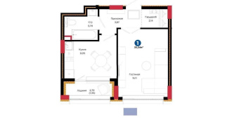 Продажа 1-комнатной квартиры, 35.34 м² - Продажа квартир в р-не Байконур Астаны