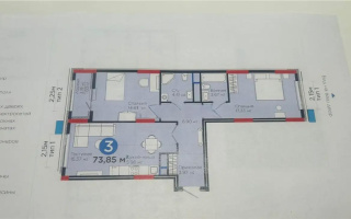 Продажа 3-комнатной квартиры, 73.85 м², ул. Е-796, дом  1 стр - Продажа  трехкомнатных квартир в новостройках Астаны с фото
