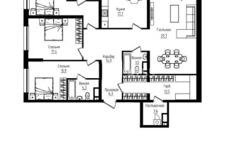 Продажа 4-комнатной квартиры, 154 м² - Продажа четырехкомнатных квартир в Алматы
