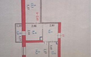 Продажа 3-комнатной квартиры, 52 м²