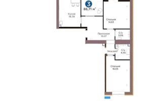 Продажа 3-комнатной квартиры, 86.72 м² - Продажа квартир в кирпичном доме в Казахстане - страница 239