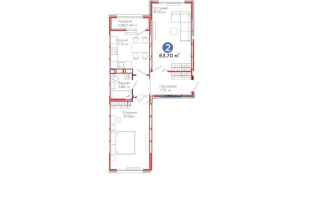 Продажа 2-комнатной квартиры, 64 м² - Продажа квартир в р-не Есиль Астаны