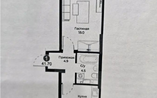 Продажа 1-комнатной квартиры, 41.7 м², ул. Молдагалиева, дом  7 - Продажа  однокомнатных квартир в новостройках Астаны
